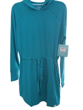 NWT Coolibar UPF 50+Lumaleo Hooded Drawstring Dress Size XS